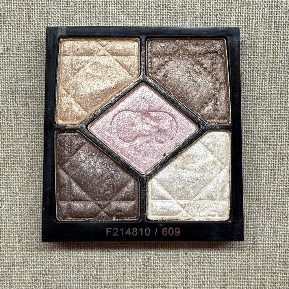 Dior 5 Couleurs Longwear Powder Gold Pink Creme Brown Eyeshadow Palette #609